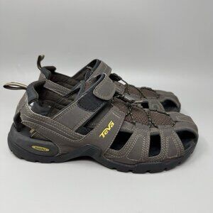 Teva Forebay Sandal Mens Sz 10 Shocpad Comfort Water Hiking 1001116 Brown